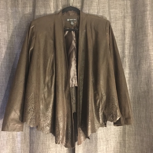 INC Brown HighLow Jacket - Picture 1 of 4